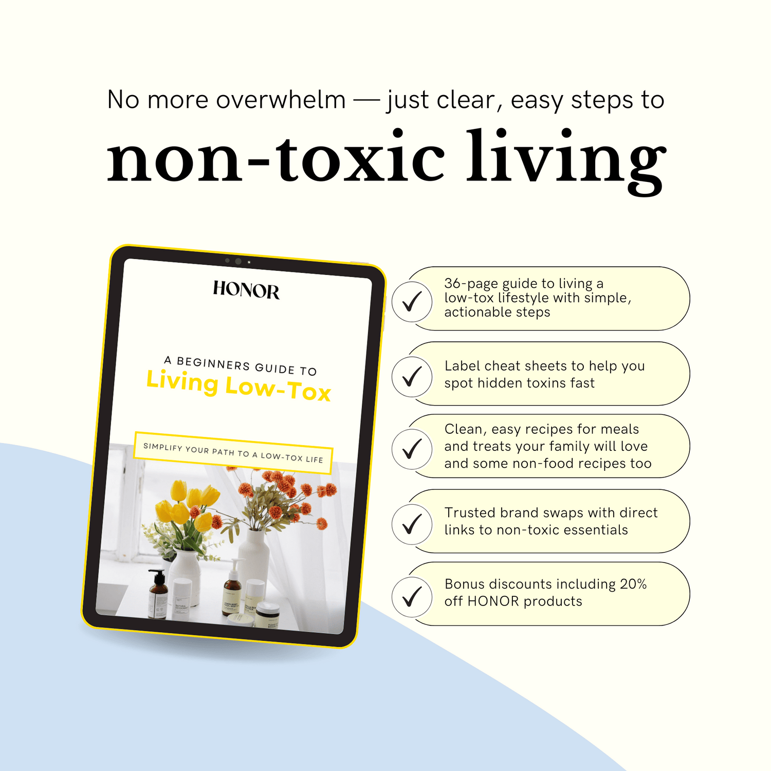 Guide to Living Low-tox (Digital download)